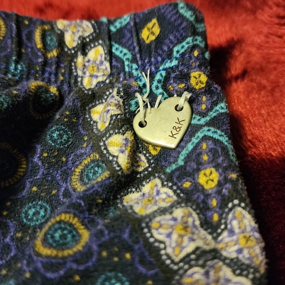 (Women's S) Kendall & Kylie Palazzo Floral Bell Bottom Patterned Booty Pants - Picture 6 of 6